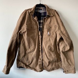 Men's Carhartt Shirt Jacket / Flannel-Lined